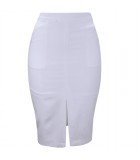 Hannah Midi Skirt with Front Slit