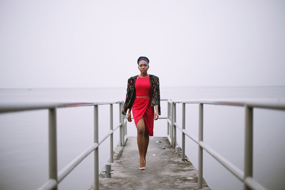 Le Rouge Double Strap Wrap Dress