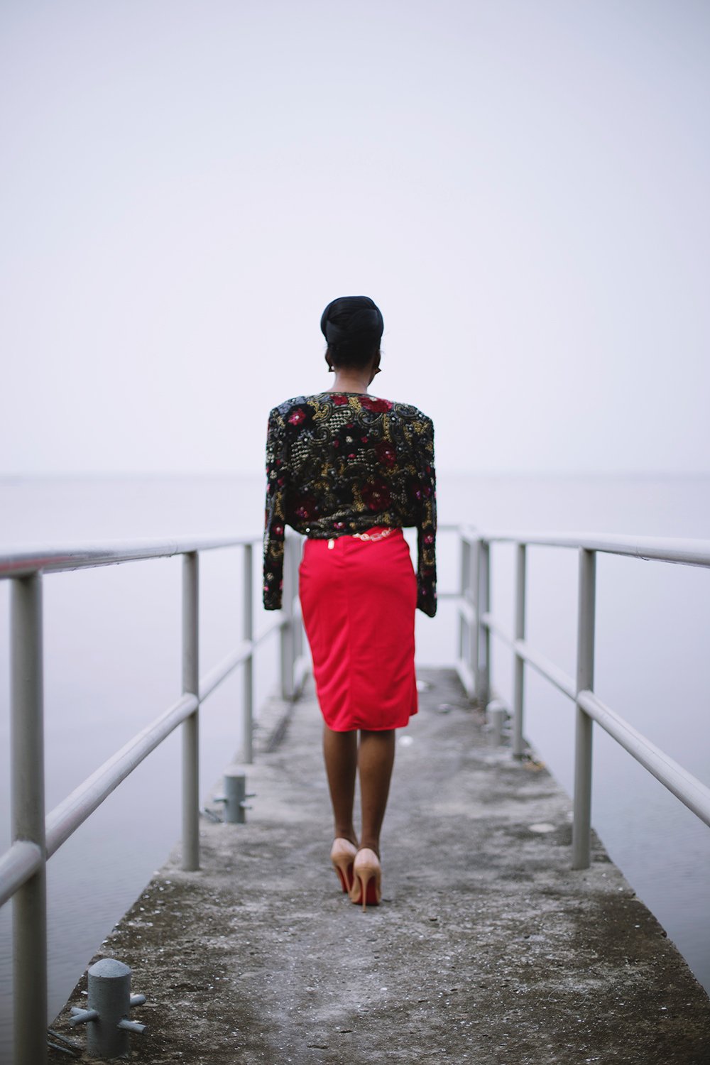 Le Rouge Double Strap Wrap Dress