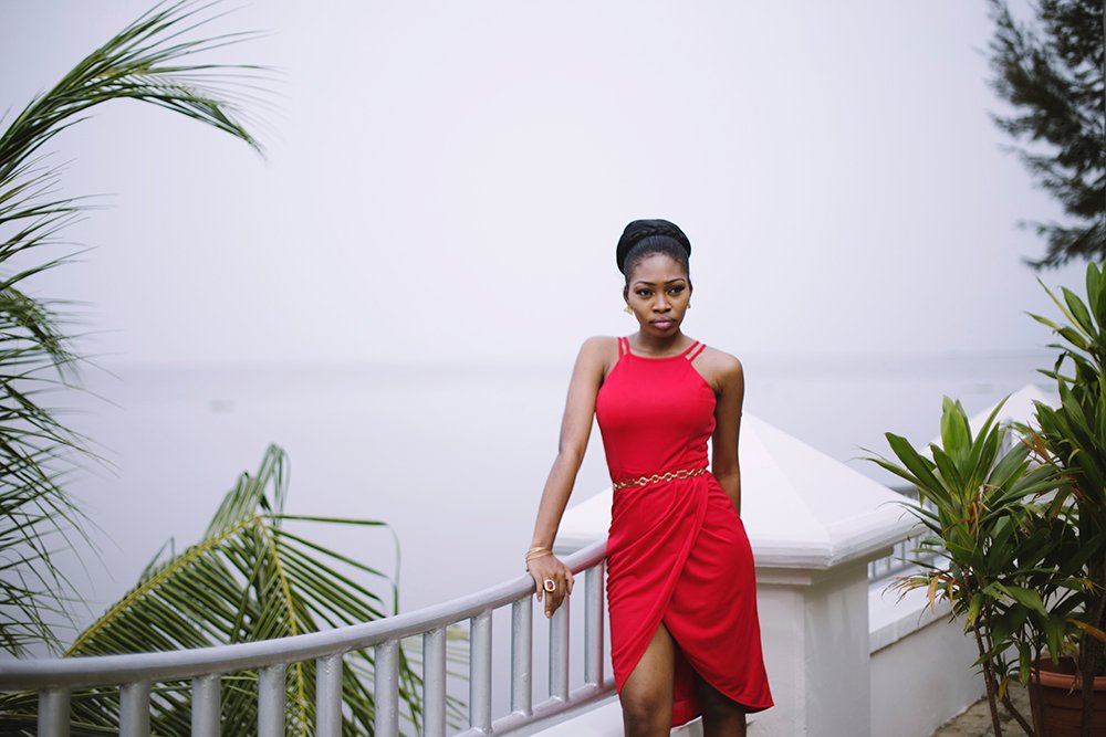 Le Rouge Double Strap Wrap Dress