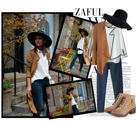 Camel Soft Waterfall Blazer