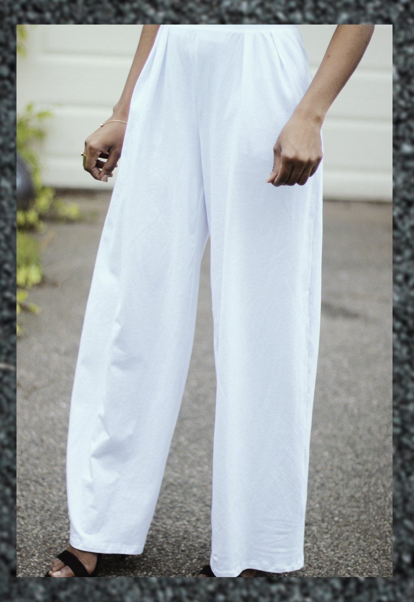 rebdolls white wide leg pants