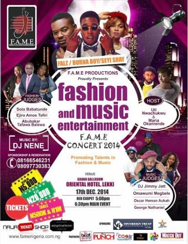 FASHION AND MUSIC ENTERTAINMENT (F.A.M.E) CONCERT 2014