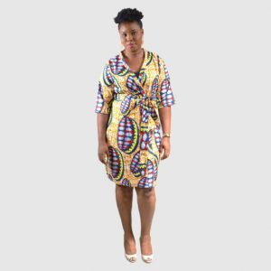 Ankara Wrap Dress