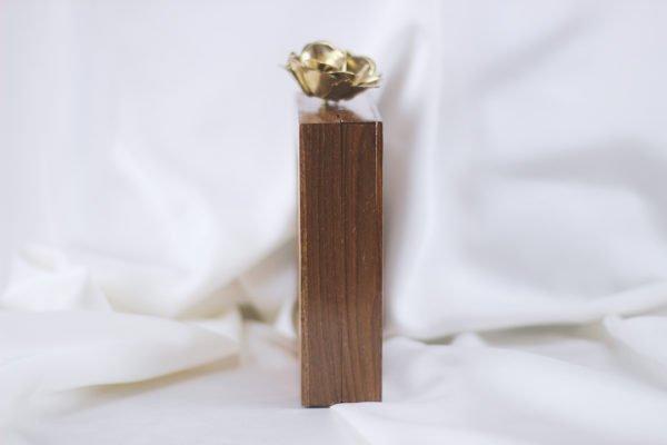 Wooden Ebellished Clutch