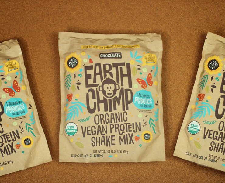 Chocolate vegan protein pwder review - Earth Chimp