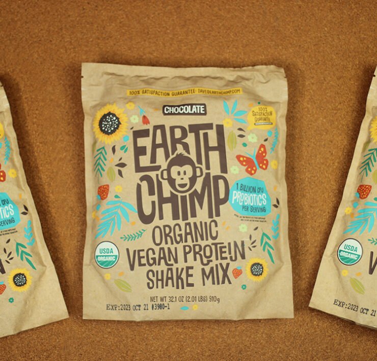 Chocolate vegan protein pwder review - Earth Chimp